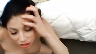 Beautiful Brunette Chick Gives Great Fellatio