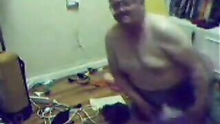 old retard with balloon popping fetish