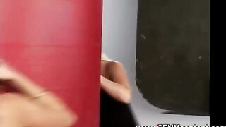 Game Girls Suck On Gloryhole Rods