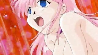 Large-Titted Pink-Haired Hentai Chick Nails Throbbing Dick 
