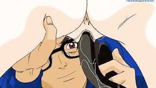 Petite Anime Cutie Pleasures Herself Using Electric Eels