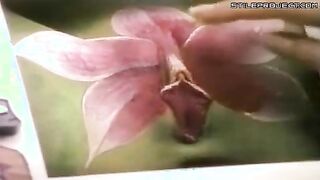 Flower Painting On Pussy