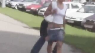 Pull Down Her Shorts & Run! Sharking fun!