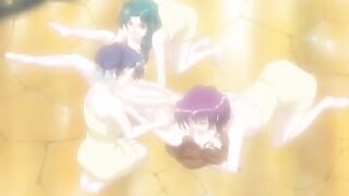 Hungry hentai babes join fucking lovers