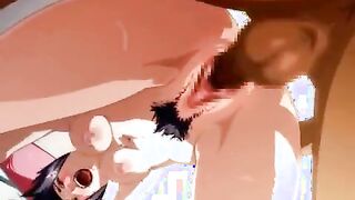 The hentai girl experiences ecstasy