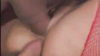 big booty MILF gangbanged in all holes