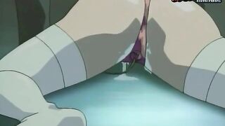 Busty hentai girlfriend is playing with this rock hard dick 
