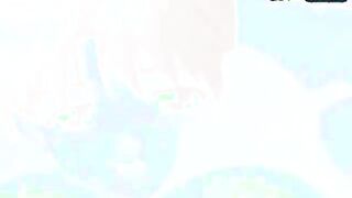 Busty hentai babe gets her pussy fucked by her boyfriend's dick
