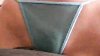 Lovely Ex Girlfriend Wearing T-Back Performs Lap Dance
