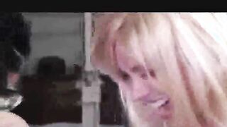 Fucked by the biggest black dildo on planet earth and double fisted
