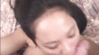 Large-Titted Kitty Tongues Cock