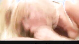 Hot Blonde Teen Gives Perfect Fellatio