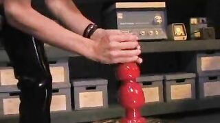 Sky Devil solo masturbation and fisting