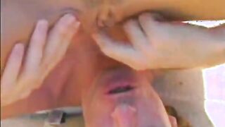 See 2 Pretty Blonde Body-Builder Bitches That Take Turns In Worshiping One Hard Schlong