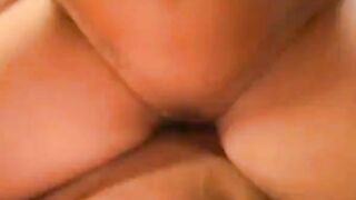 Large-Breasted Blonde Body-Builder Gal Performs Fellatio On & Nails Schlong