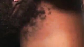 Amazing Ebony Gal Nailed In Her Mouth And Hairy Pussy 