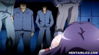 Chained hentai coed hard double penetration