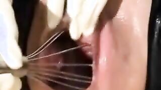 Whipped Cream Pussy Whisking Squirt - Latex Angel