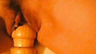 my wife fucks the bed post