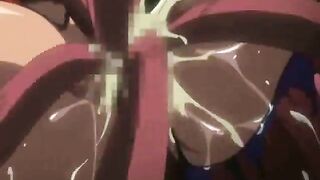 Huge boobs hentai fucked brutally by monsters and tentacles