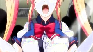 Hentai coed fingered and ass fucked in the train by blackman