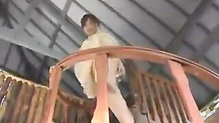 Sayuki Matsumoto in a miniskirt