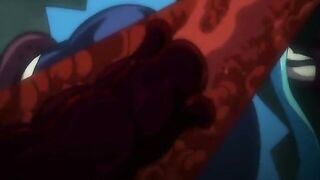 Hentai girl fucking with tentacles and filling with full semen
