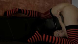 Super sexy kneesocks and masturbation