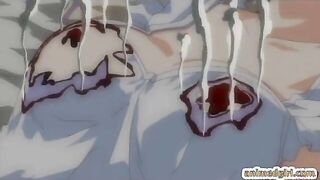 Hentai girls caught and drilled by tentacles monster