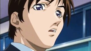 Hentai schoolgirl with huge tits getting her pussy slammed