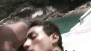 Dudes having anal fun in the yacht