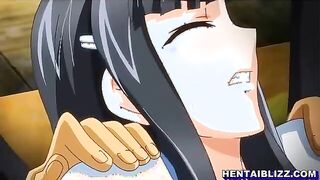Schoolgirl hentai hard poked by poked and facial cum by bandits