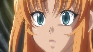 Busty hentai girl gets whipped and drilled by huge penis tentacles