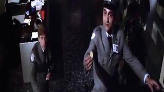 Mathilda May kisses a guy and then they have sex