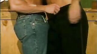 Muscled Gays Stripping