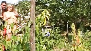 Blonde Fatty Enjoys Outdoor Sex