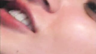 Nympho pounded in her throat & vag