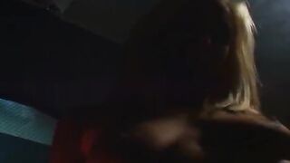 Lovely chick cums from pleasuring herself