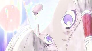 Busty hentai gets caught by tentacles and electric shocks