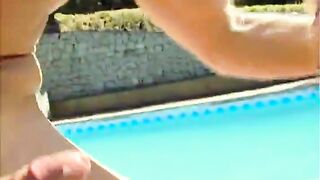 Blonde babe worships and hammers throbbing boner