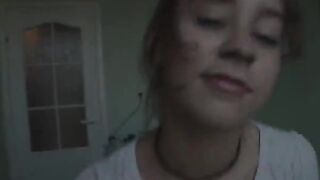 czechian Natasha at water closet