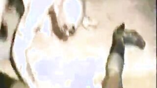 male stripper eats out a girl on the dance floor