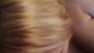 Skinny big tit blonde - homemade assfucking