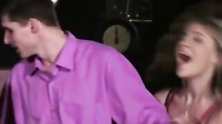 CFNM bachelorette puts cock in her mouth