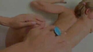 analhole toying in bathroom