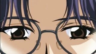 Bondage hentai lesbian sex and threesome fucked
