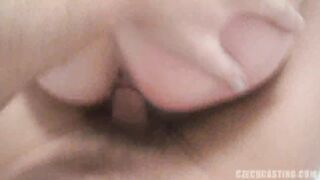 Czech girl blows dick for audition