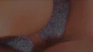 Blindfold blowjob and brunette fuck