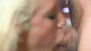 Small titted blonde mommy suck and ride two cocks