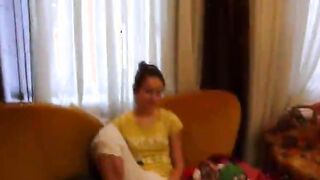 Homemade girlfriend Natasha at bedroom